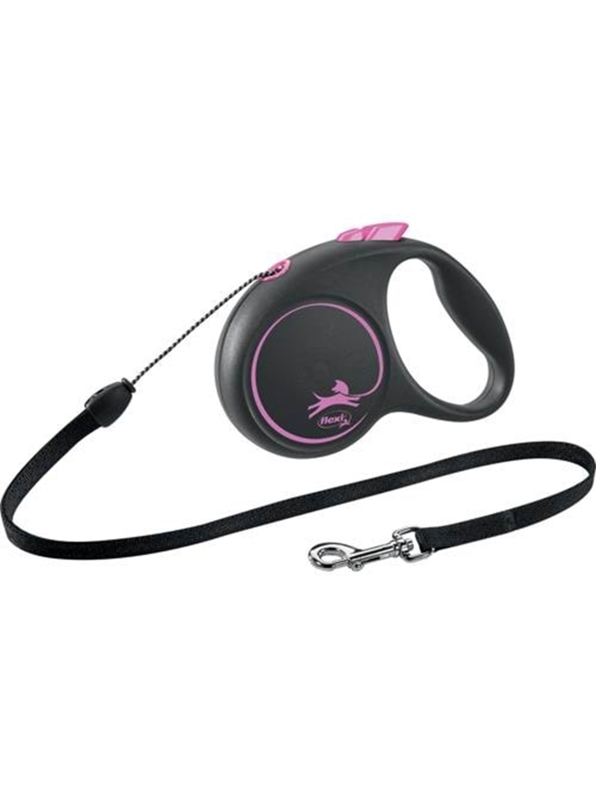 Flexi Black Design S leash 5 m 12 kg pink