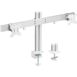 InLine Tischhalterung für 2 LCD-Displays (Tisch, 32", 8 kg), Monitor Halterung, Weiss