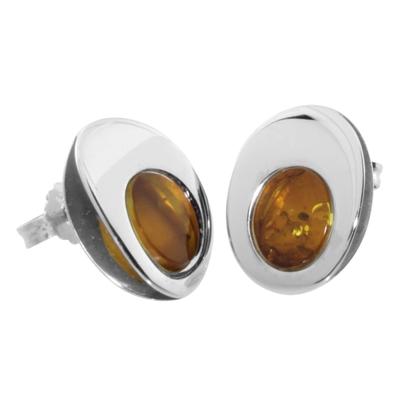 Paar Ohrstecker OSTSEE-SCHMUCK "Ostsee-Schmuck Ohrstecker Dagrun Ohrstecker Dagrun", weiß, Ohrringe, Damen, 16x11mm, Silber 925 (Sterlingsilber)
