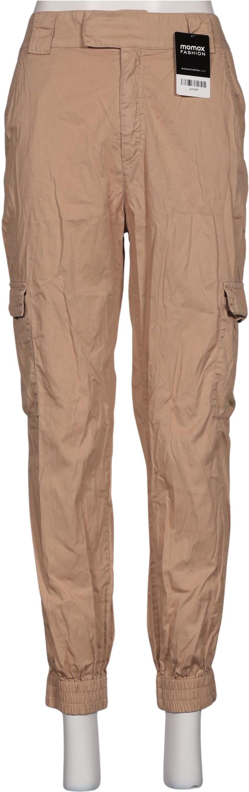 Stradivarius Damen Stoffhose, Beige, Gr. M, Baumwolle - Second Hand