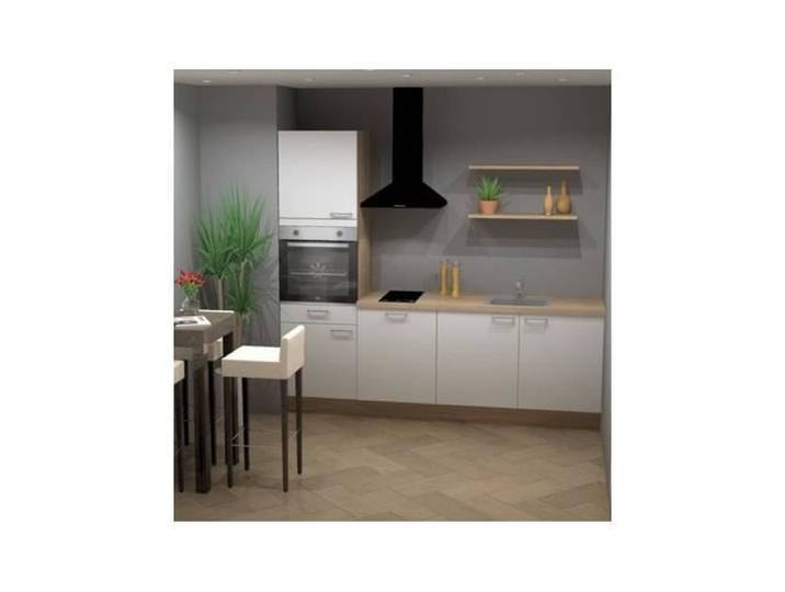 UB DESIGN Pack Cuisine ASTUCIO 2 BLANC MAT - 240CM