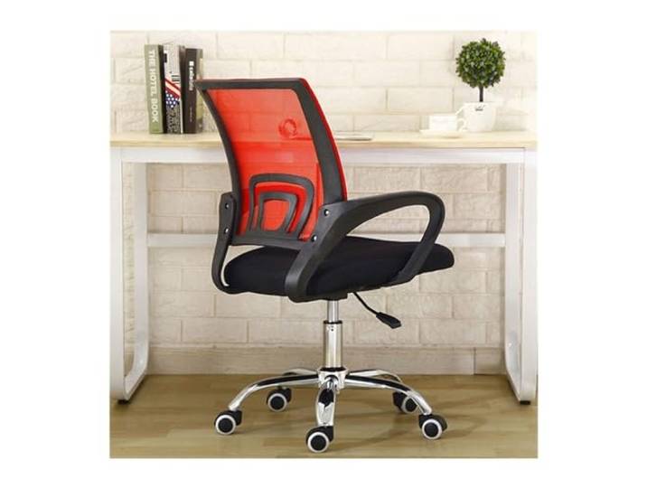 Ygt9mS6vz Stuhl mit hoher Rückenlehne Studienstuhl, bequemer, drehbarer, mobiler Stuhl(Red+Black)