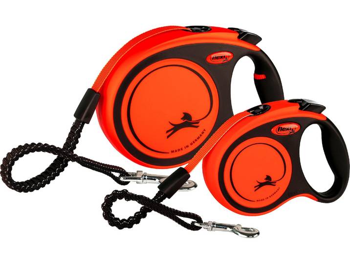 Hundeleine FLEXI XTREME , orange (orange, schwarz), Leinen, Hundeleine