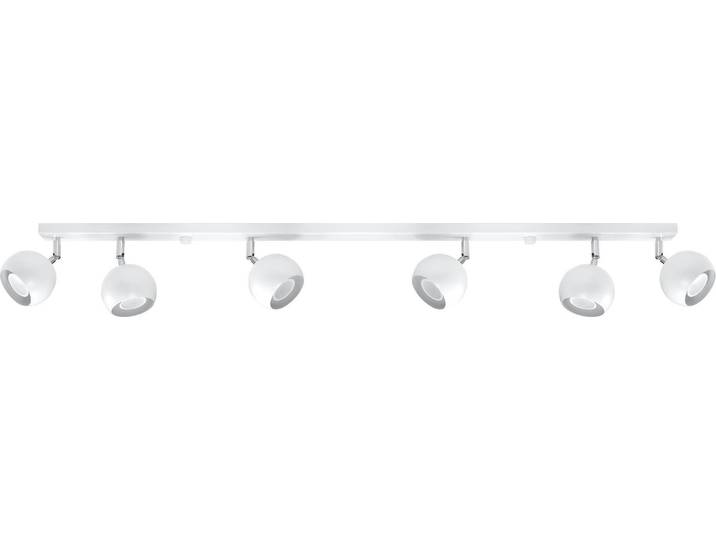 Plafonnier OCULARE 6L blanc 6xGU10 10W acier 16x10x118cm Sollux Lighting