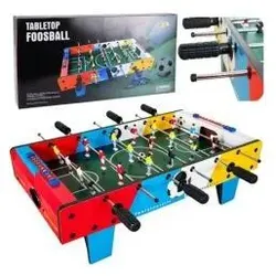 Lean Toys Mini-Tischfussball-Geschicklichkeitsspiel, Tischfussball mit 2 Bällen, 69 cm