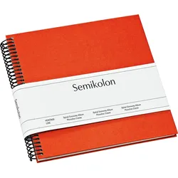 Uni Economy Fotoalbum klein orangefarben mit weißen Karten