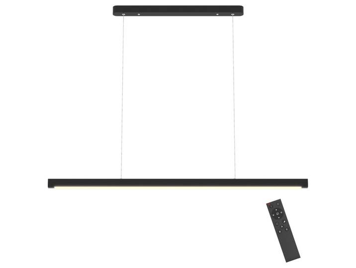 Homcom Pendelleuchte Stahl PC Schwarz, Metall, LED integrated, 3.8x150x114 cm, Lampen & Leuchten, Innenbeleuchtung, Hängeleuchten, Pendelleuchten