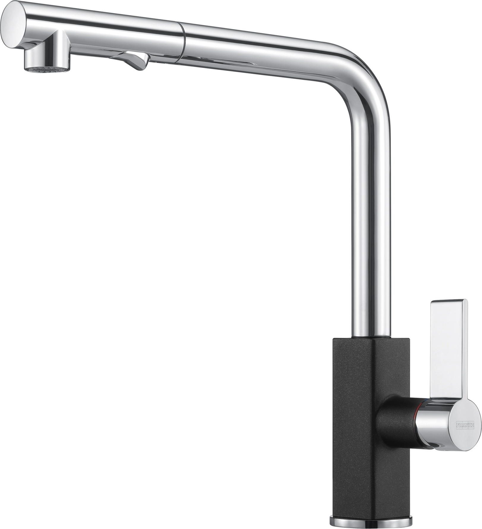 Franke 115.0392.382, Standard, Schwarz, Chrom, Metall, Hebelgriffe, Einzelbild, Keramik