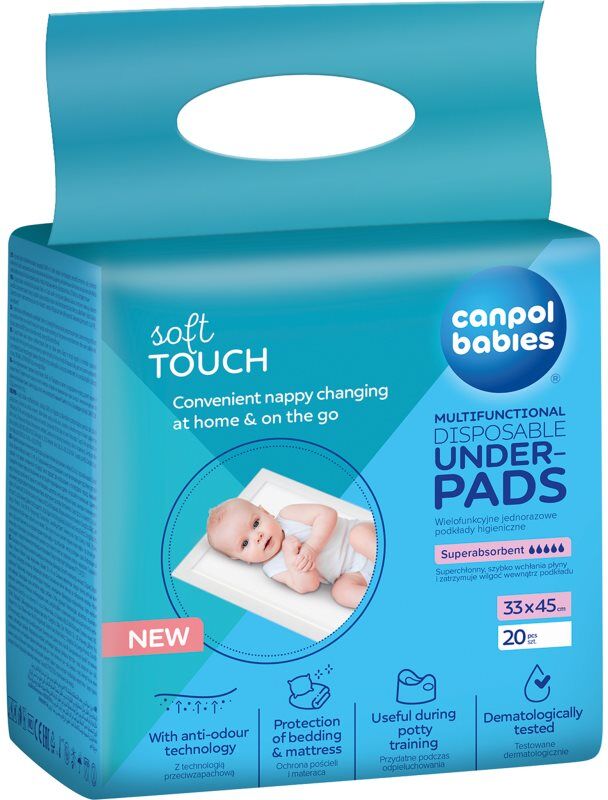 Canpol babies Disposable Underpads Einweg-Wickelunterlagen 33x45 cm 20 St.