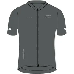 X-Bionic, Herren, Velotrikot, Corefusion Ride Jersey S/S (M), Grau, Blau, M