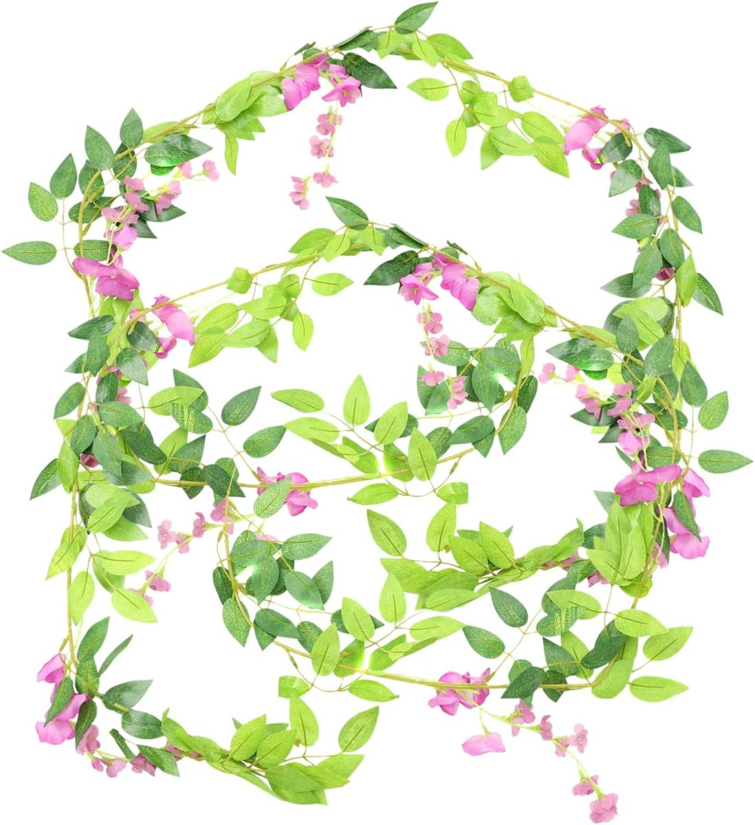 Kunst Wisteria Slieringen - Roze Nep Bloemen voor Bruiloft Decoratie - 180 cm