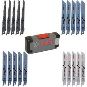 Bosch Säbelsägeblatt Wood and Metal Set, 150mm, für Kunststoff, Holz, Alu, Blech, 20 Stück