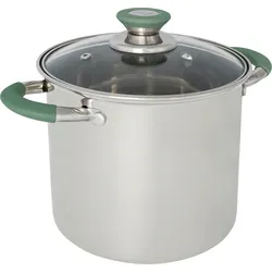 Bo-Camp Flair Plus Kochtopf Edelstahl mit Glasdeckel 18 cm