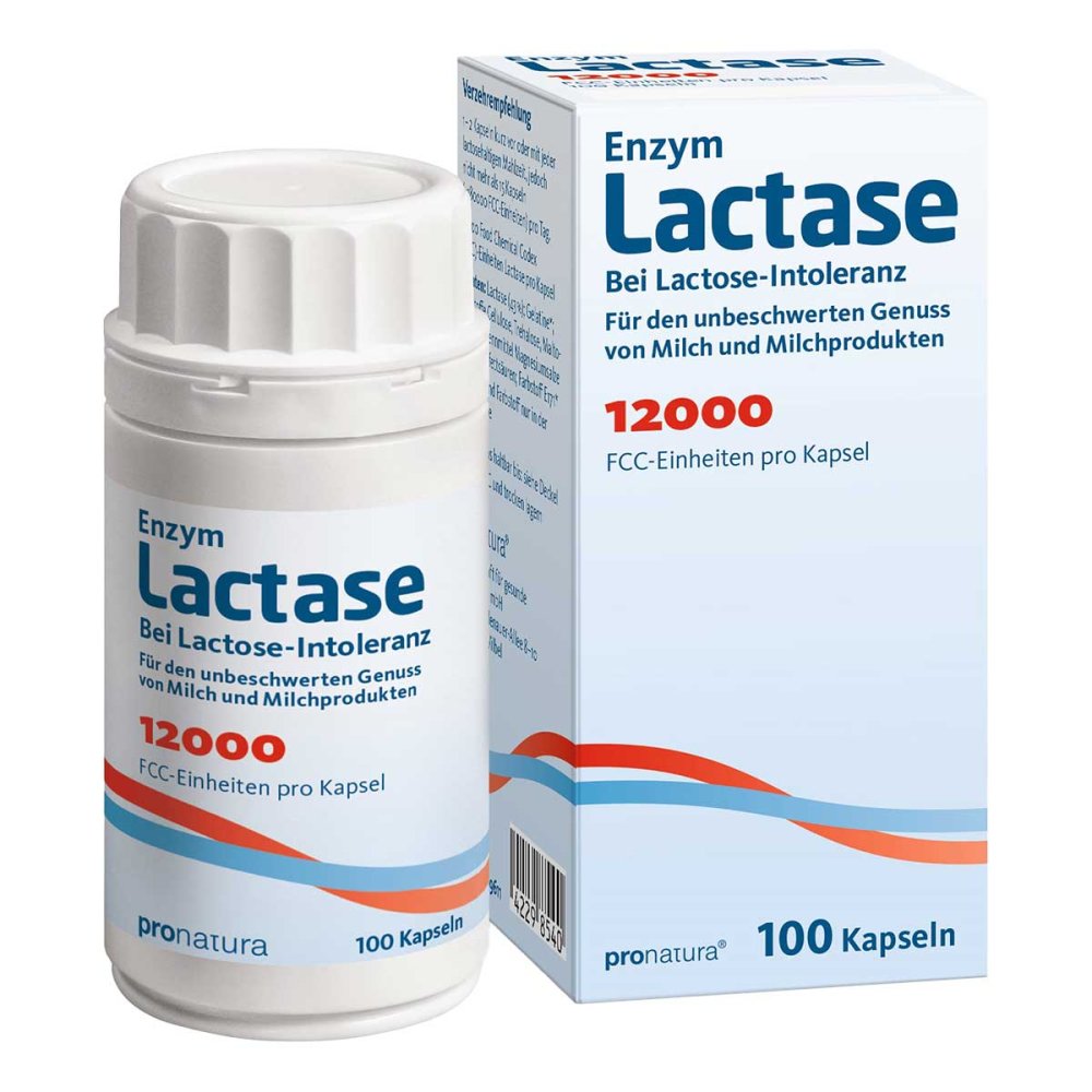 Pro Natura Gesellschaft für gesunde Ernährung mbH Lactase 12.000 Fcc Kapseln 11299611