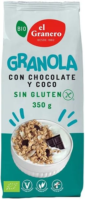El Granero Integral Granola Com Chocolate E Coco Bio 350g Chocolate-Coco