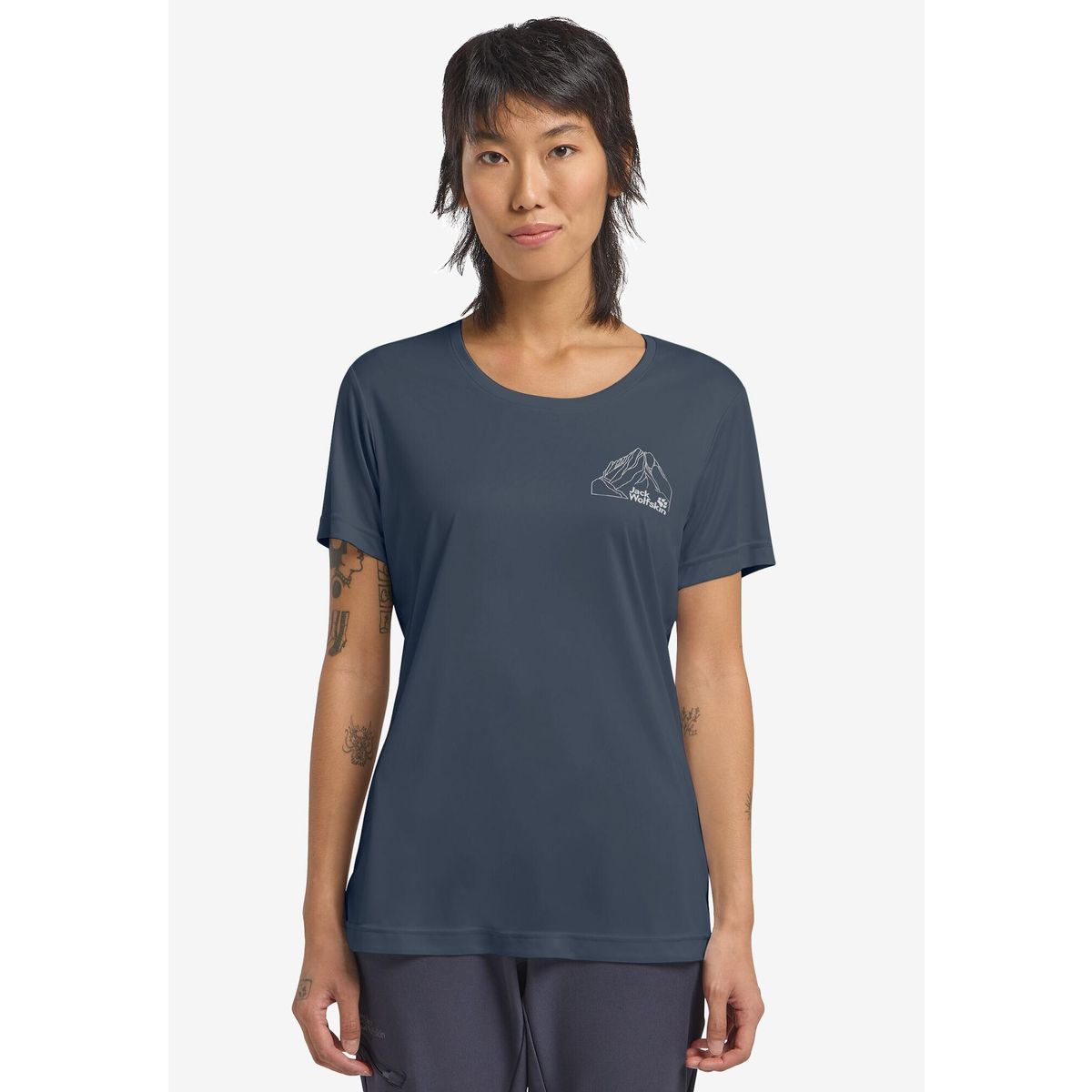 Jack Wolfskin Peak Graphic T W new mountain midnight sky (T0478) S A63270_T0478_A06