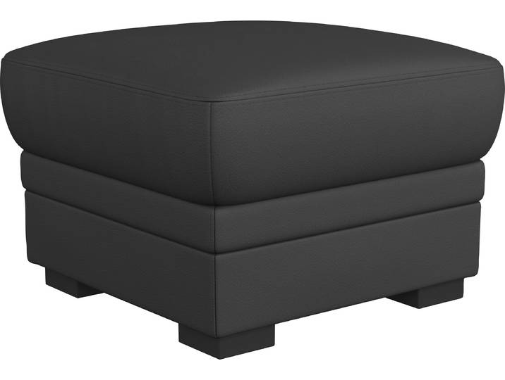Hocker, Kunstleder SOFTLUX®, Grau, 68×45×68 cm, Mit Stauraum, Cotta