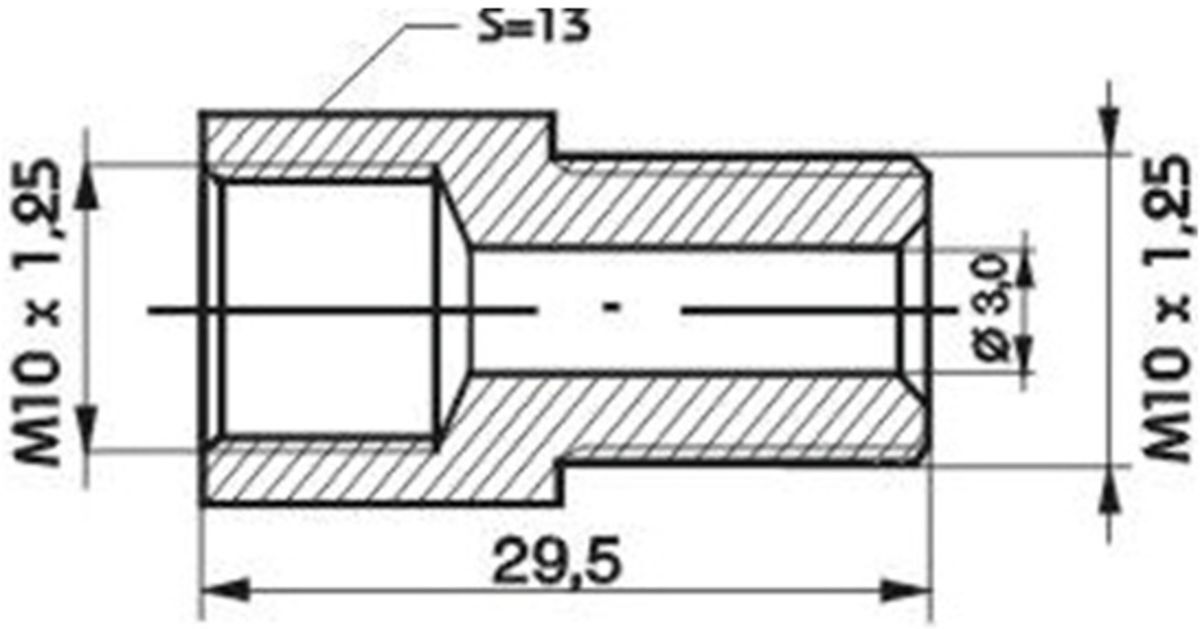 Adapter, Bremsschlauch WP R-138