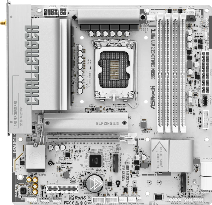 ASROCK B860M Challenger WiFi White DDR5