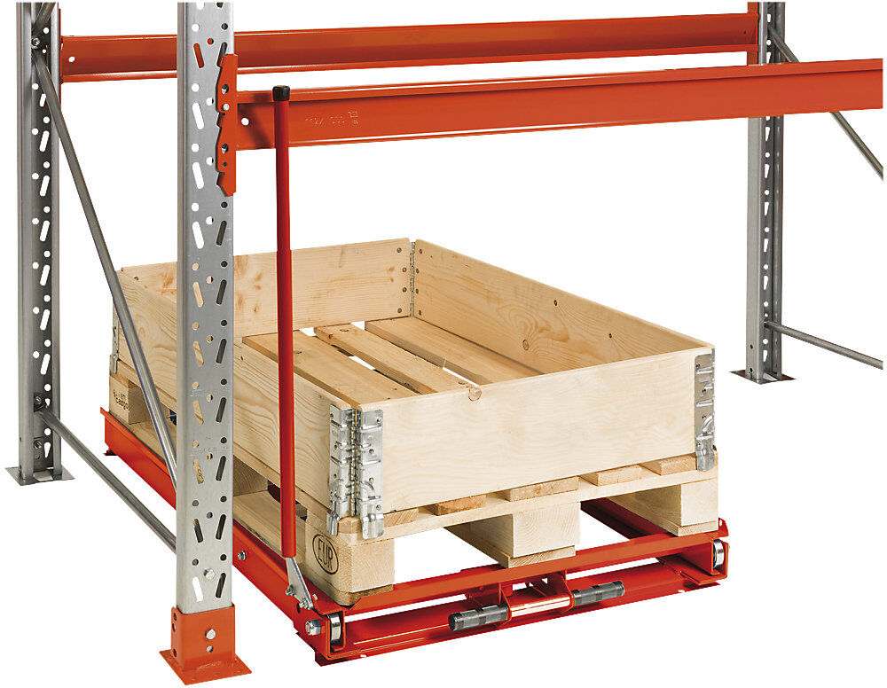 kaiserkraft Montagesatz für Auszug Palettenregal Space, BxT 850 x 1100 mm, Fachlast 700 kg