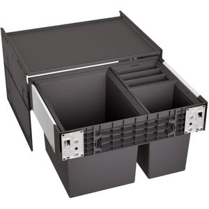 BLANCO Einbaumülleimer Select II XL 60/3, 526205, 60cm Schrankbreite, Kunststoff, 1x 30 & 2x 8 Liter
