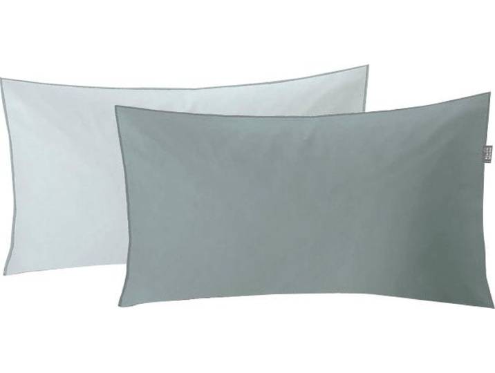 Kissenbezug KLEINE WOLKE Linda , grün, B:40cm L:80cm, Mako-Satin, Obermaterial: 100% Baumwolle, Kissenbezüge, Kissenbezug, einfaches, sehr elegantes Design