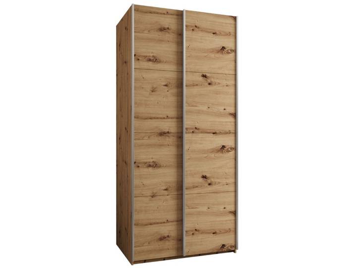 ABIKS MÖBEL Schwebetürenschrank LUX 1 hoher Schlafzimmerschrank - mit Kleiderstange, Regalen