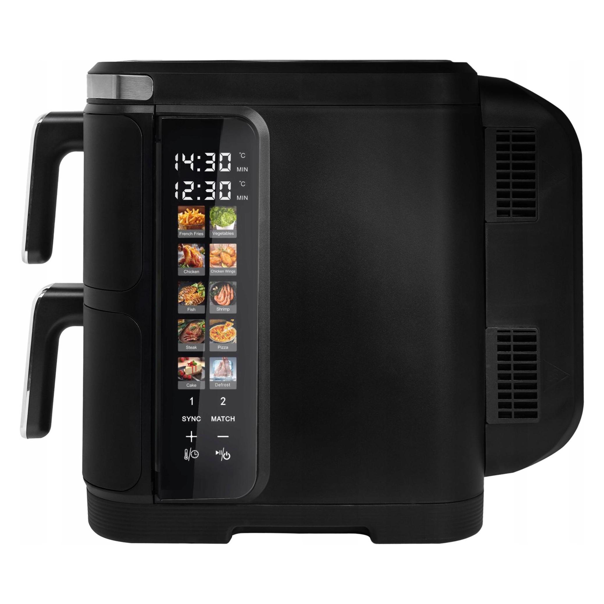 Webber Frytkownica Podwójna Pionowa Beztłuszczowa Air Fryer 2800w 11l XXL (11 l) (05AF901)