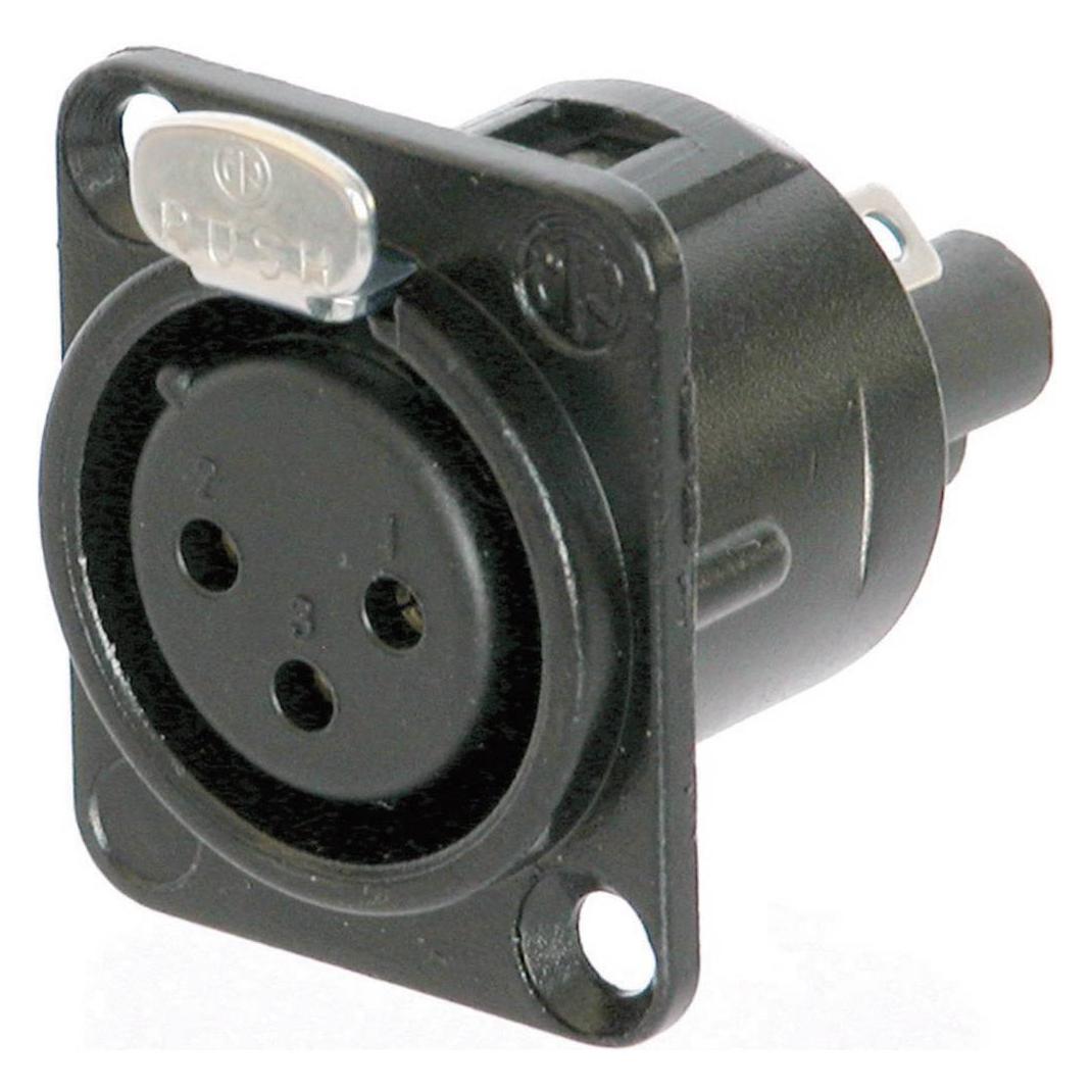 Neutrik XLR-Flanschbuchse (NC3FD-S-1-B)