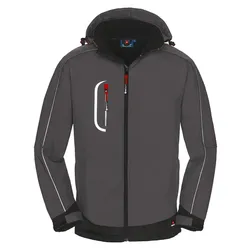 Workwear Softshell-Jacke "Montana" - 5XL - grau/schwarz