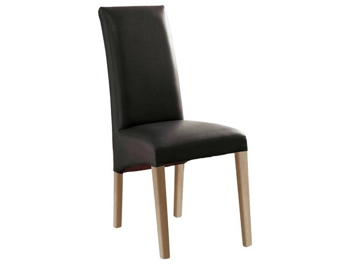 Carryhome Stuhl, Schwarz, Sonoma Eiche, Textil, Eiche, eckig, 47x102x57 cm, Beinauswahl, Stoffauswahl, Esszimmer, Stuhl, Esszimmerstühle