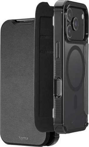 Hama Extreme Protect Booklet Apple iPhone 17 Pro Schwarz MagSafe kompatibel, Induktives Laden 00232403