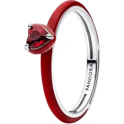 Pandora 193088C05 Damen Silberring Rotes Chakra Herz, 64/20,4