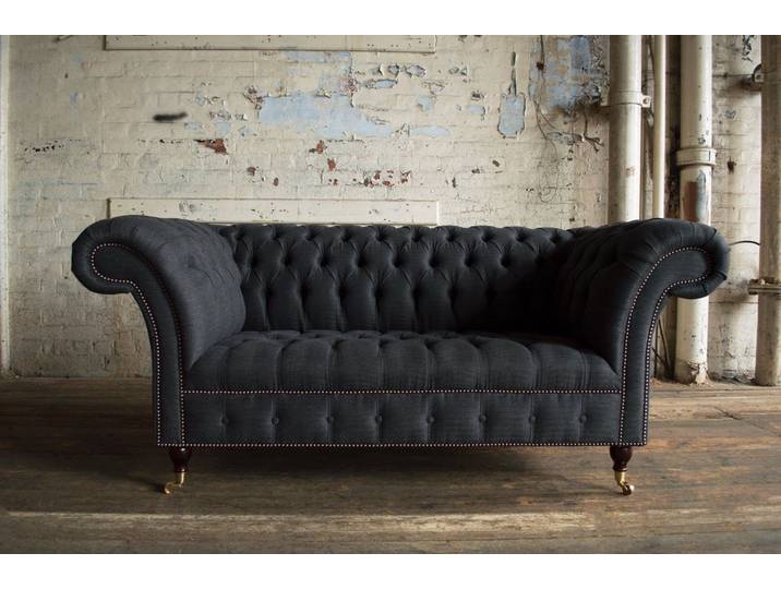 JVmoebel 2-Sitzer Chesterfield Sofa Textil in klassischem Design, Made in Europa