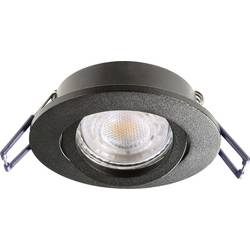 Deko Light Samsola, rund, Schwarz 110043 Deckenstrahler GU10 Schwarz (matt)