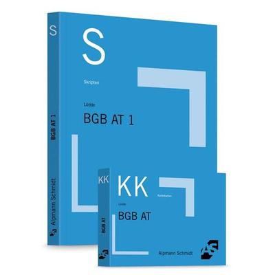 Bundle Lüdde, Skript BGB AT 1 + Lüdde, Karteikarten BGB AT, Paperback von , Alpmann und Schmidt, 978-3-86752-504-6