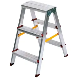 Aluminium-Stehleiter 2 X 3 Stufen Tragfähigkeit 150 kg Höhe 0,65 m VITO