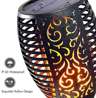 Perfect Picks Market Solar Flame Lights Outdoor, Waterproof LED Torches For Garden & Yard, Perfect For Halloween Decorations 4pcs