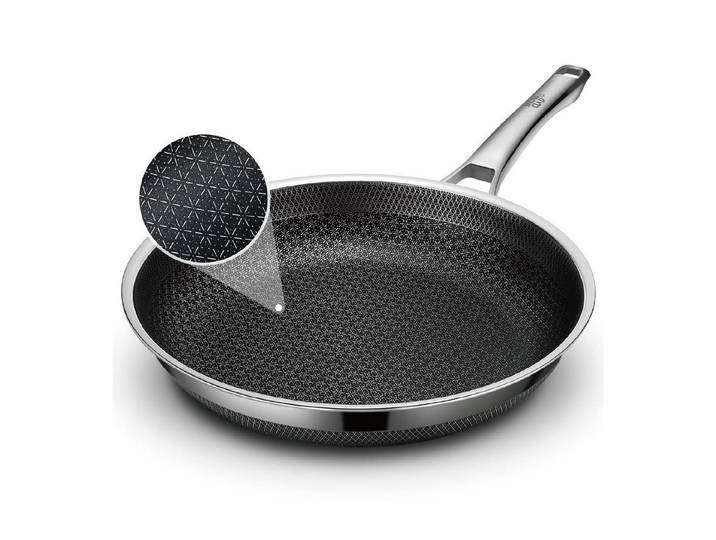 LuxusKollektion Bratpfanne Bratpfanne Edelstahl Induktion 28cm Ofenfest