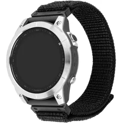 Fixed Nylon rem til Garmin QuickFit 26mm Sort (26 mm, Nylon), Uhrenarmband, Schwarz