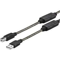 Vivolink PROUSBAB20 USB Kabel USB 2.0 USB A USB B (20 m, USB 2.0), USB Kabel