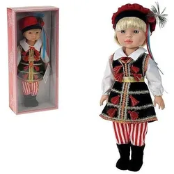 Adar Knabenpuppe in Tracht, 38 cm, polnischer Klang