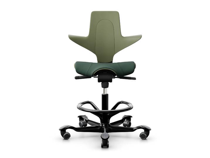 Counter stool HAG Capisco Puls 8020, Green/Black, New, Bar stool - Practical & comfortable