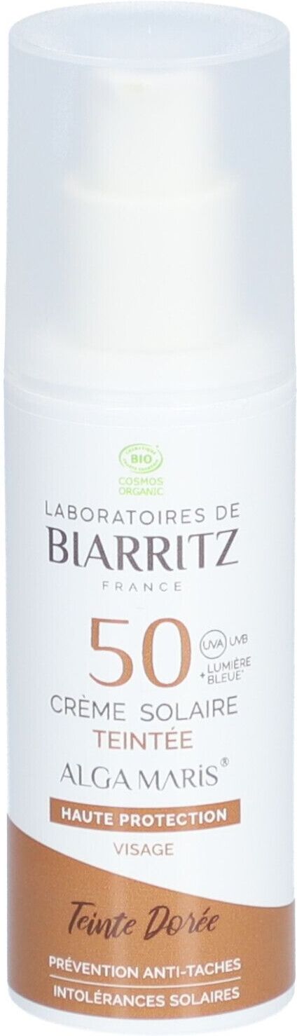 Laboratoires DE Biarritz Crème Solaire Teintée Spf50 - solaire teintée Spf50, dorée. 50 ml Make up