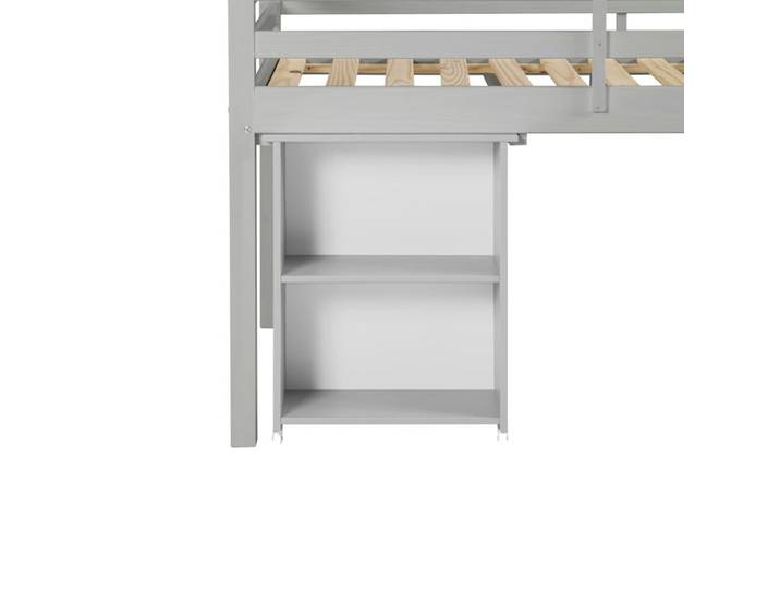 Option bureau pour lit mi-haut BLOOM Gris