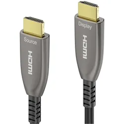 Sonero Kabel Premium Zert. Aktiv HDMI 25 m (25 m), Videokabel, Schwarz