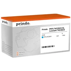 Prindo, Toner, kompatibel mit Lexmark 74C2SC0 (C)