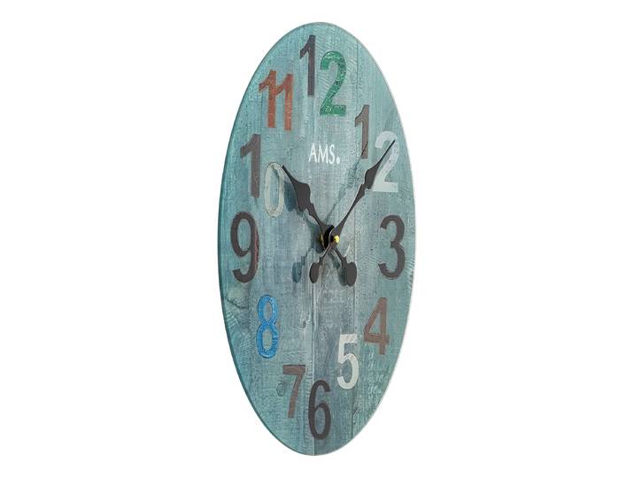Wanduhr Iapu Typ B Bedrucktes Zifferblatt 40 x 40 x 4cm Multicolor/Multicolor
