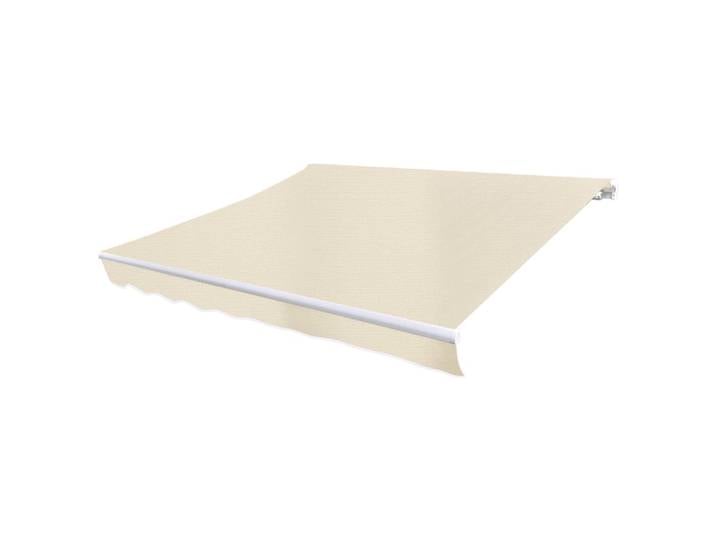 Auvent pare-soleil en toile crème 4x3m (cadre non inclus), auvents de fenêtre de balcon de jardin extérieur, décoration de Patio