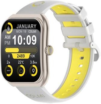 Uplifted Goods AMOLED Smartwatch With Bluetooth Calling And Health Tracking yellow